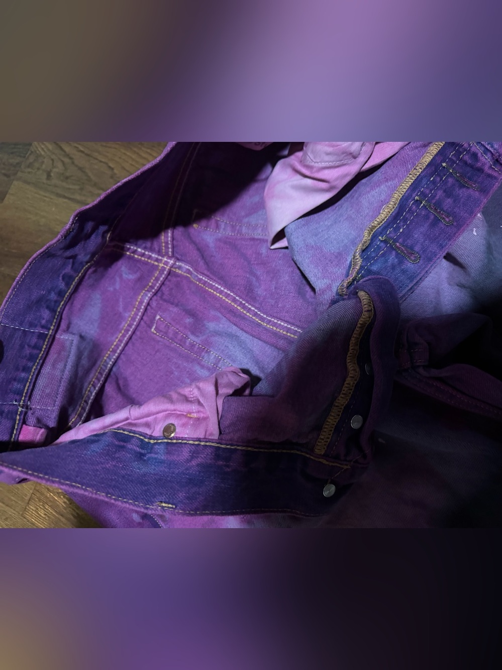 Rare men’s acne studios galaxy dye jeans denim $900 summer designer casual - Picture 7 of 14